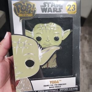 Star Wars Funko Pop Yoda Pin!